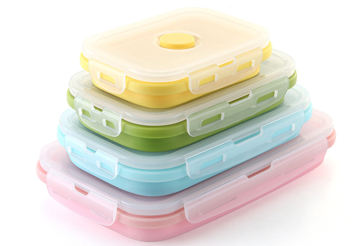 定制硅膠折疊飯盒廠家 定制硅膠折疊飯盒廠家
