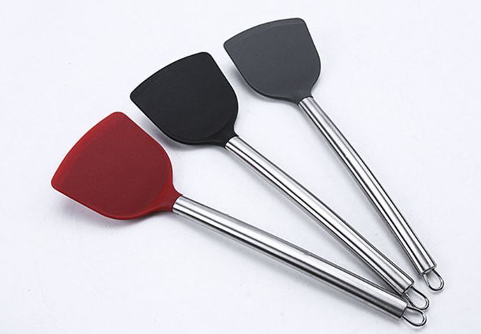 不銹鋼硅膠鏟,430硅膠鏟 不銹鋼硅膠鏟,430硅膠鏟