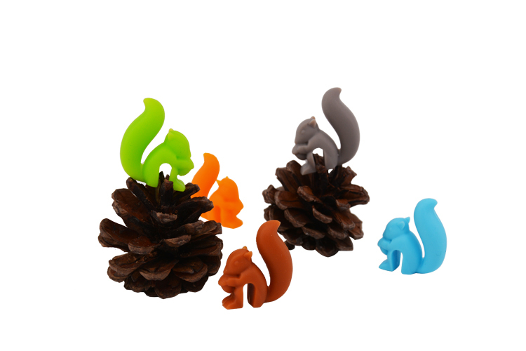 硅膠酒杯識別器,酒杯識別標簽,松鼠酒杯識別標記 硅膠酒杯識別器,酒杯識別標簽,松鼠酒杯識別標記