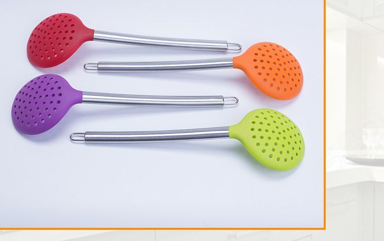 不銹鋼硅膠漏勺,不銹鋼硅膠漏勺定制,不銹鋼硅膠漏勺廠家 不銹鋼硅膠漏勺,不銹鋼硅膠漏勺定制,不銹鋼硅膠漏勺廠家