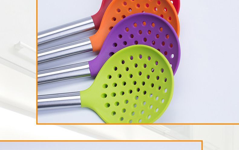 不銹鋼硅膠漏勺,不銹鋼硅膠漏勺定制,不銹鋼硅膠漏勺廠家 不銹鋼硅膠漏勺,不銹鋼硅膠漏勺定制,不銹鋼硅膠漏勺廠家